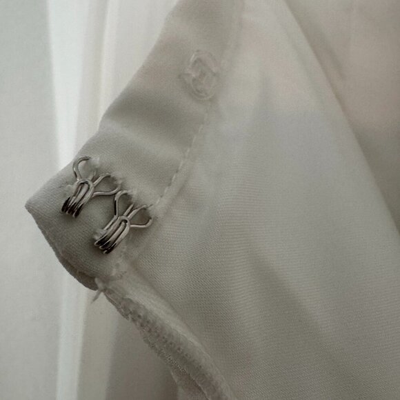 DB Studio White Wedding Skirt with Slit – Bridal Separate, Floor-Length, Size 14 - Picture 8 of 14